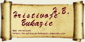 Hristivoje Bukazić vizit kartica